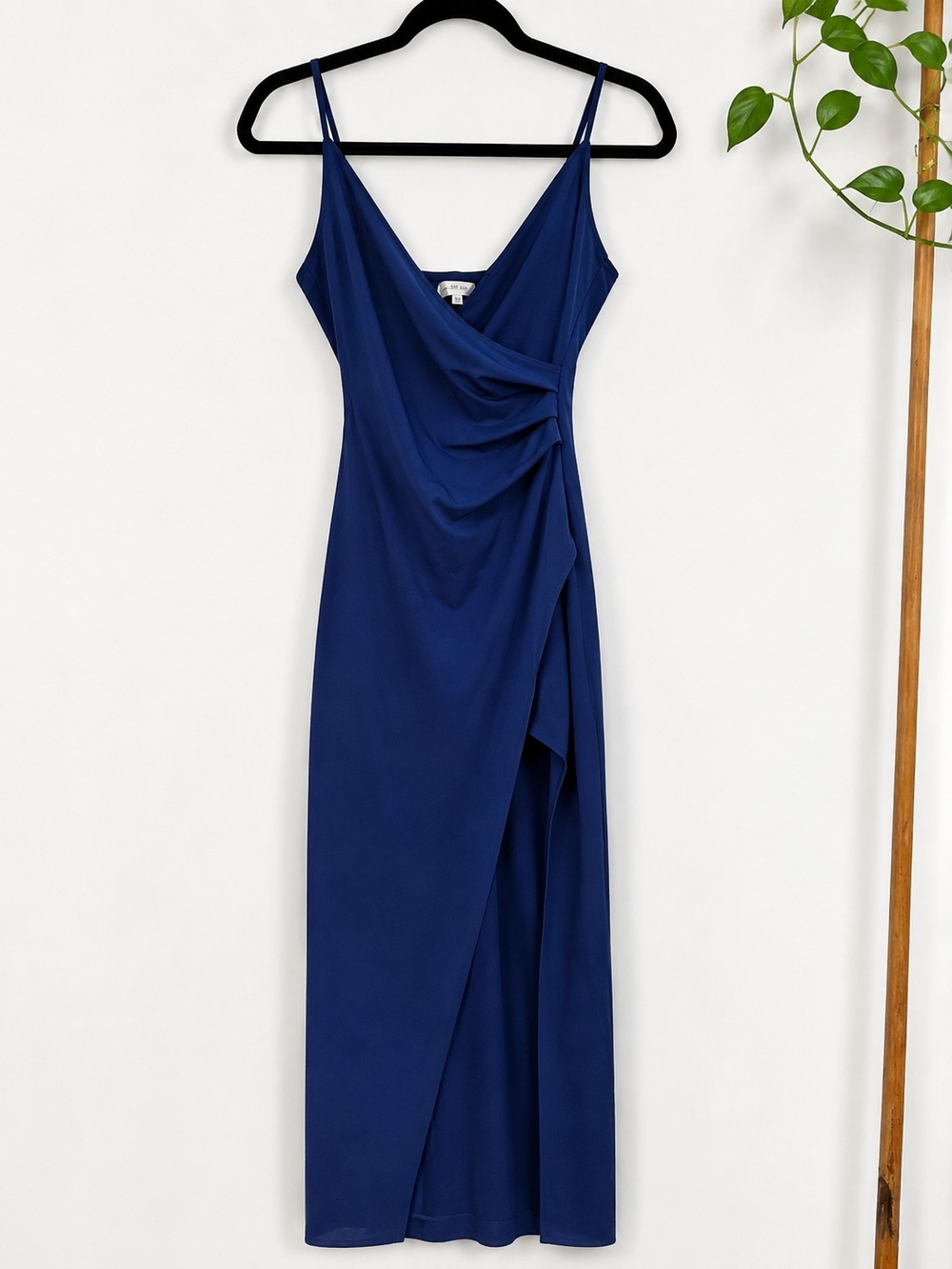 Classic Navy Wrap Maxi Dress - Women